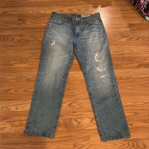 AG Adriano Goldschmied The Isabelle Jeans NWT Distressed high rise crop 26